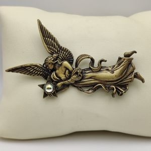 Jonette Jewelry JJ Bronzed Angel Brooch